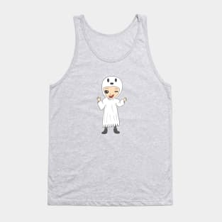 Ghost Costume Kid Tank Top